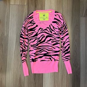 Nollie zebra print sweater